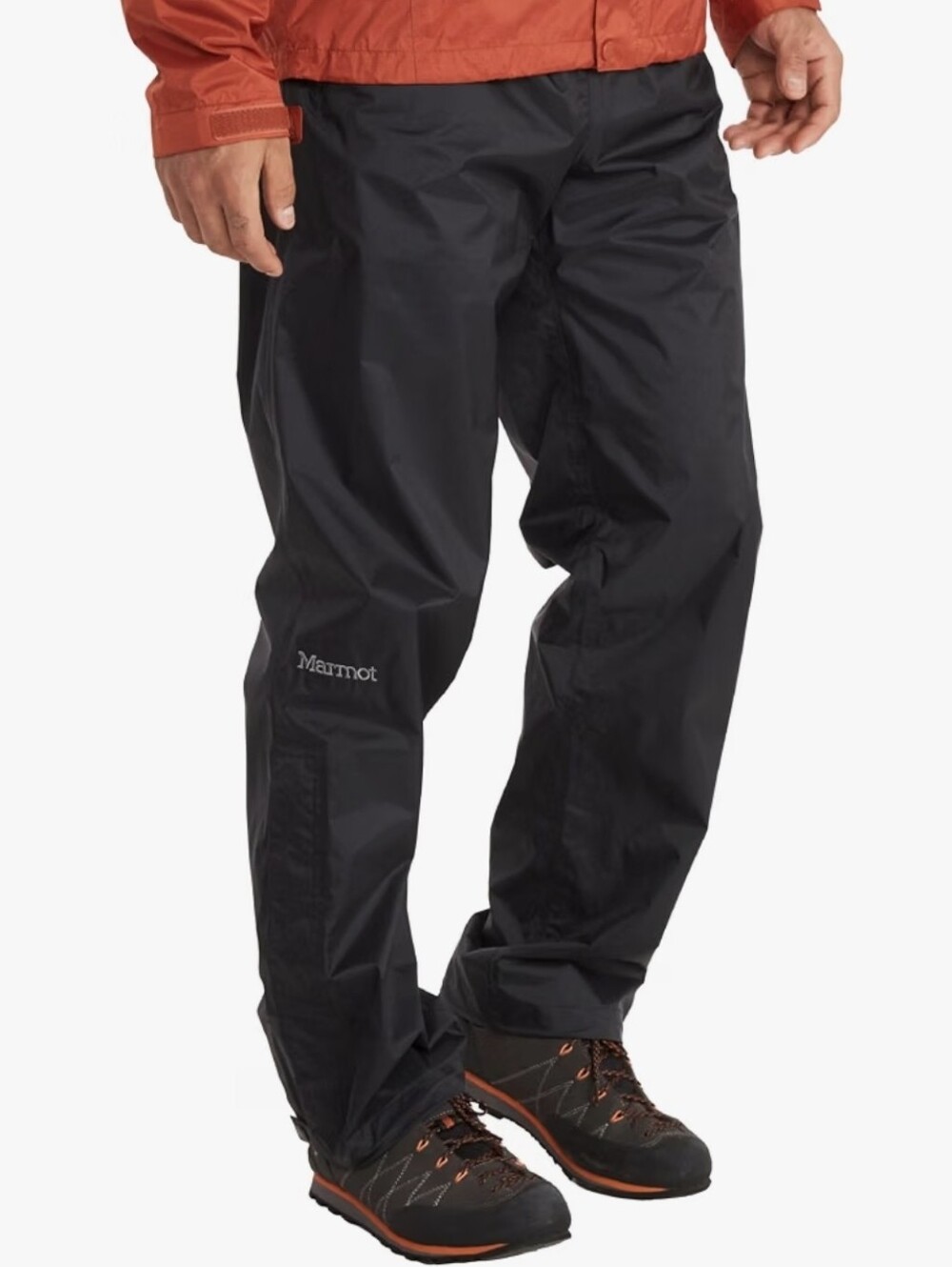 Marmot PreCip Eco Full Zip Pants Water Resistant Lightweight Pull On Black - XL